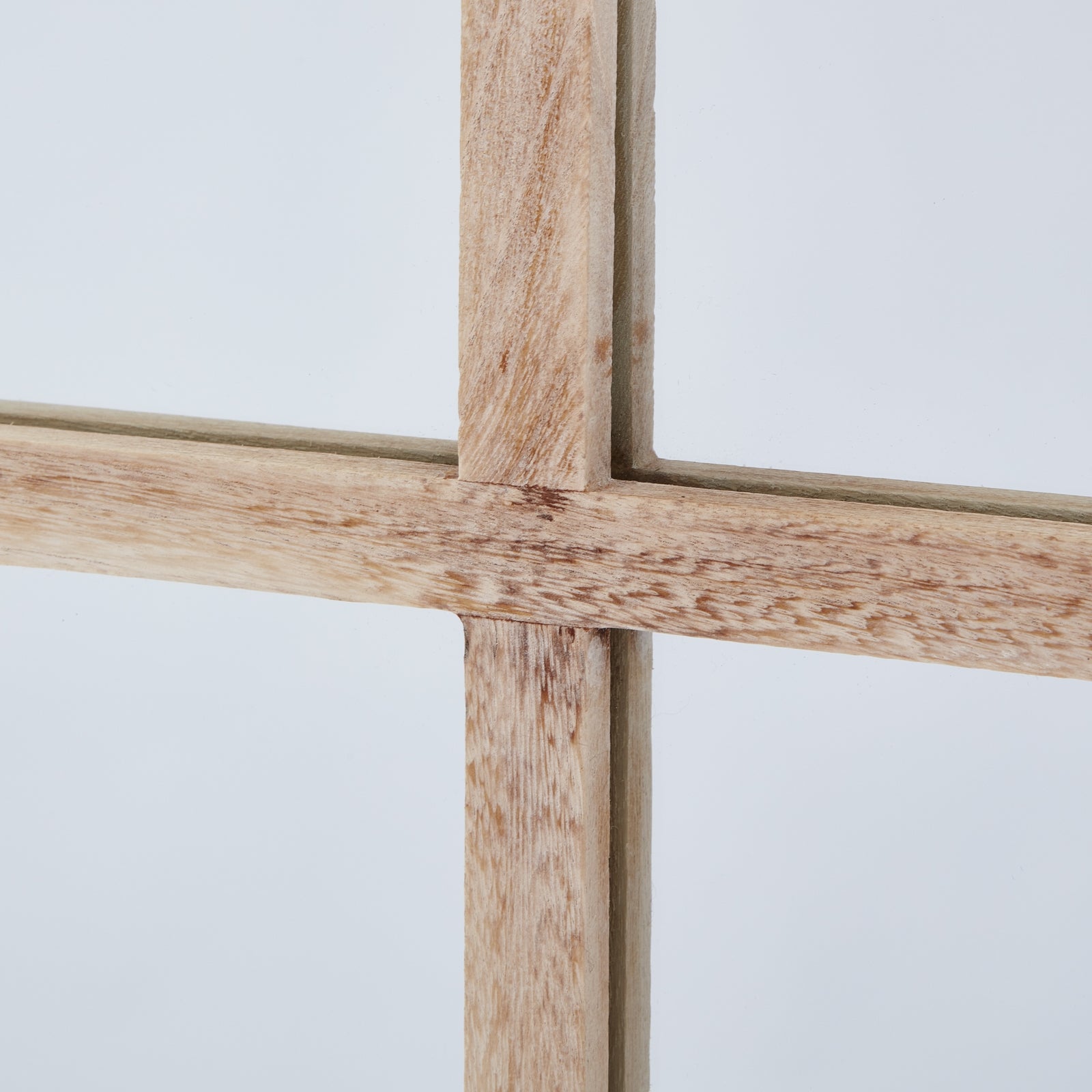 Washed Wood Large Window Mirror - Wall Mirrors from the Quanta Home collection.