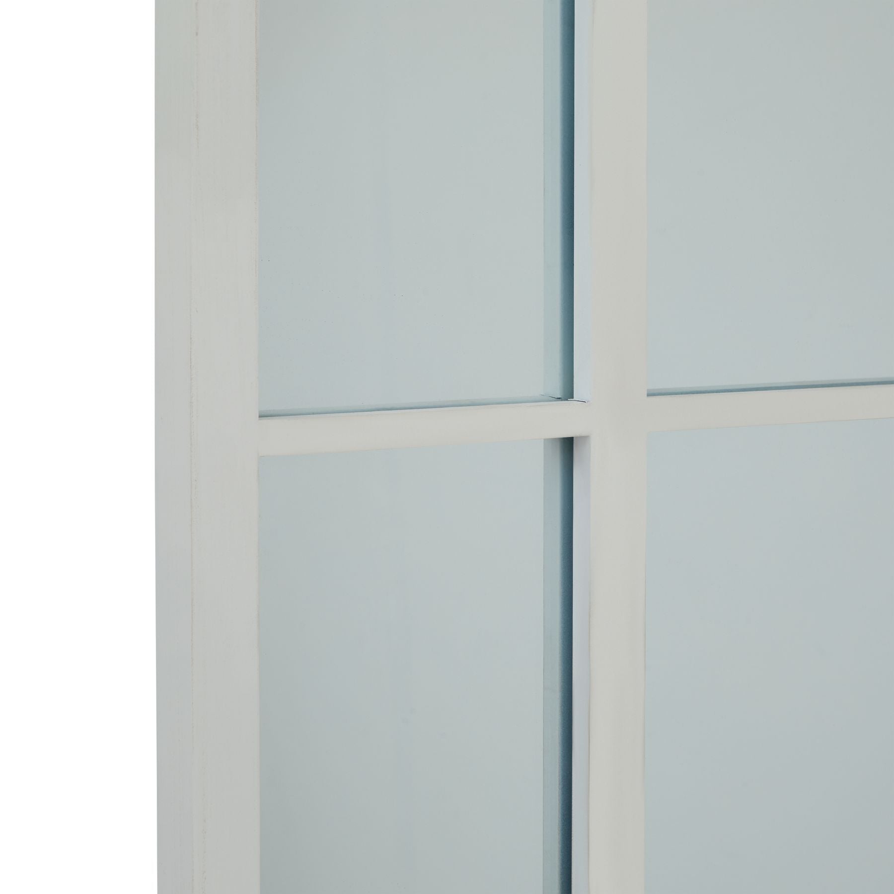 White Large Arched Window Mirror - Wall Mirrors from the Quanta Home collection.