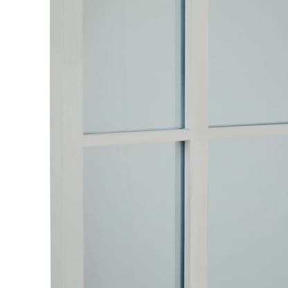 White Large Arched Window Mirror - Wall Mirrors from the Quanta Home collection.