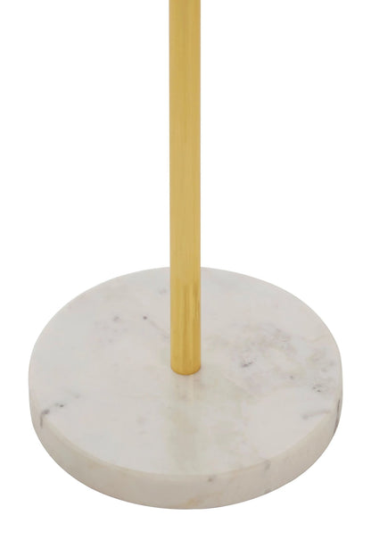 Ginkgo Glass Gold Leaf Design Round Side Table