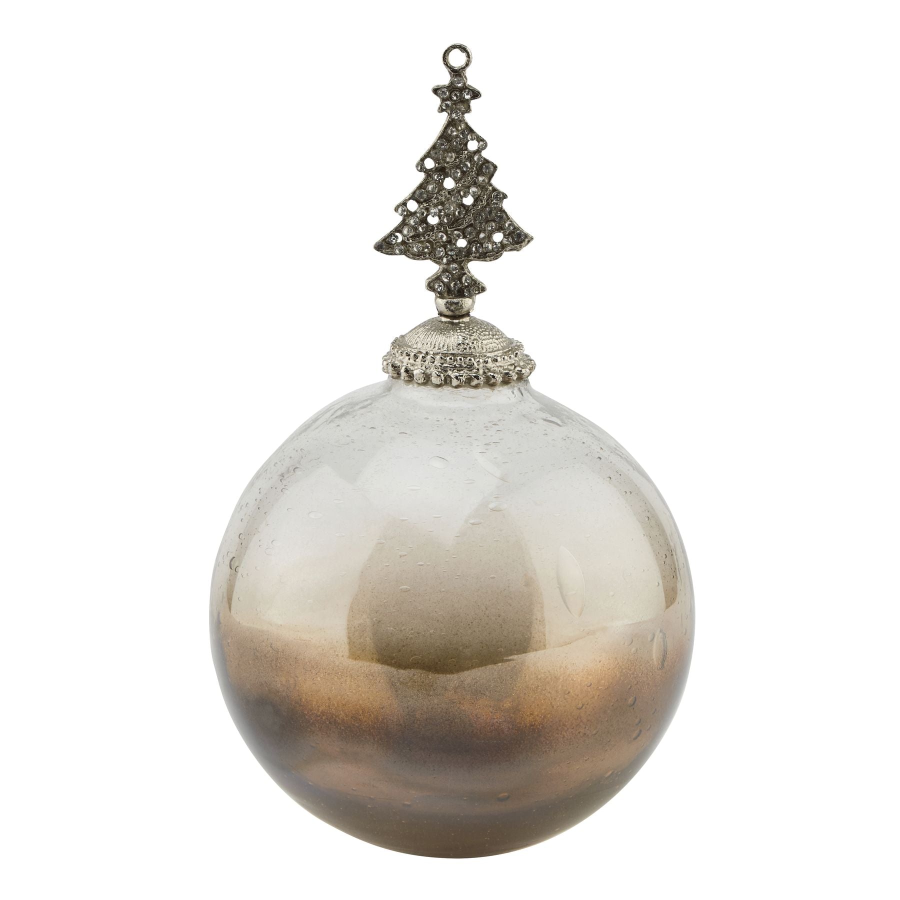 Coffee Ombre Collection Large Tree Bauble - Christmas Decorations from the Quanta Home collection.