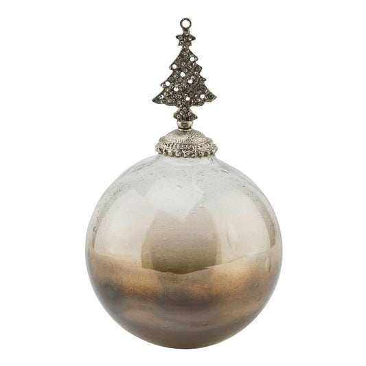 Coffee Ombre Collection Large Tree Bauble - Christmas Decorations from the Quanta Home collection.