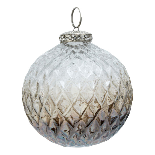 Coffee Ombre Collection Detailed Bauble - Christmas Decorations from the Quanta Home collection.
