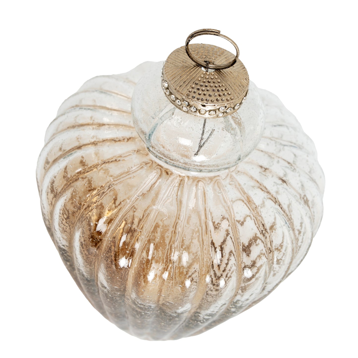 Coffee Ombre Collection Fluted Bauble