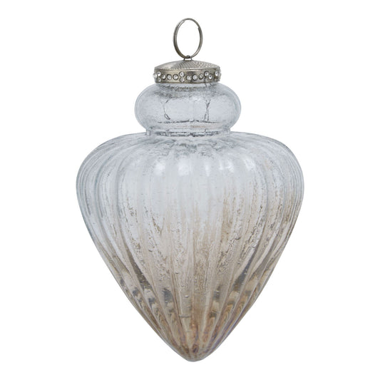 Coffee Ombre Collection Fluted Bauble - Christmas Decorations from the Quanta Home collection.