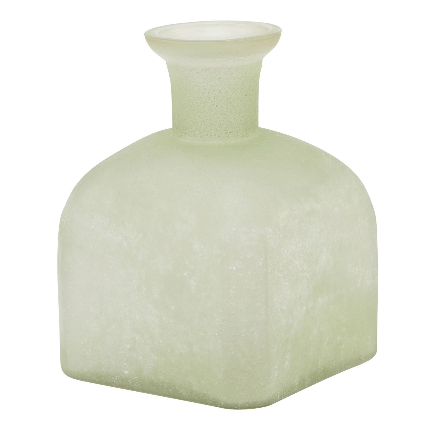 Smoked Sage and Aged Brass Candle Holder Vase - Vases from the Quanta Home collection.
