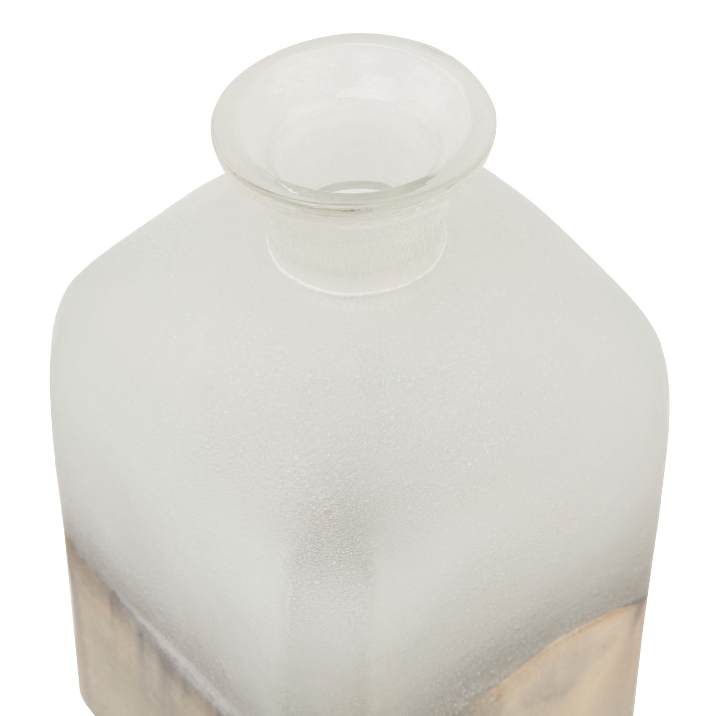 Burnished Dipped and Aged Brass Large Candle Holder Vase - Vases from the Quanta Home collection.