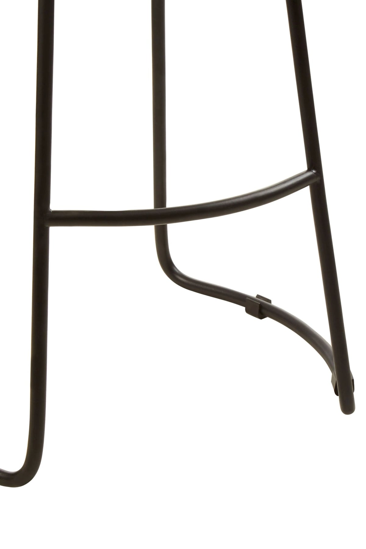 Bordeaux Oak Wood Saddle Seat Bar Stool with Black Legs