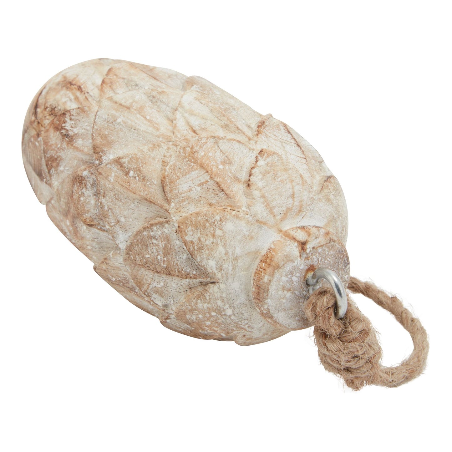 Antique White Wash Pine Cone Bauble - Christmas Baubles from the Quanta Home collection.