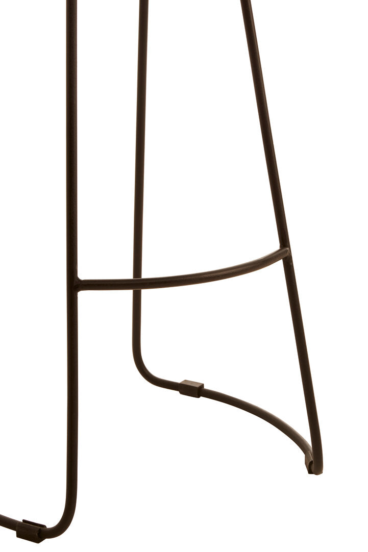 Dakota Brown Leather Bar Stool