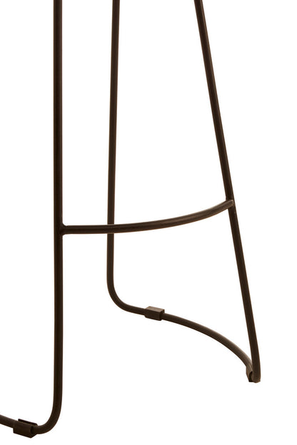 Dakota Brown Leather Bar Stool