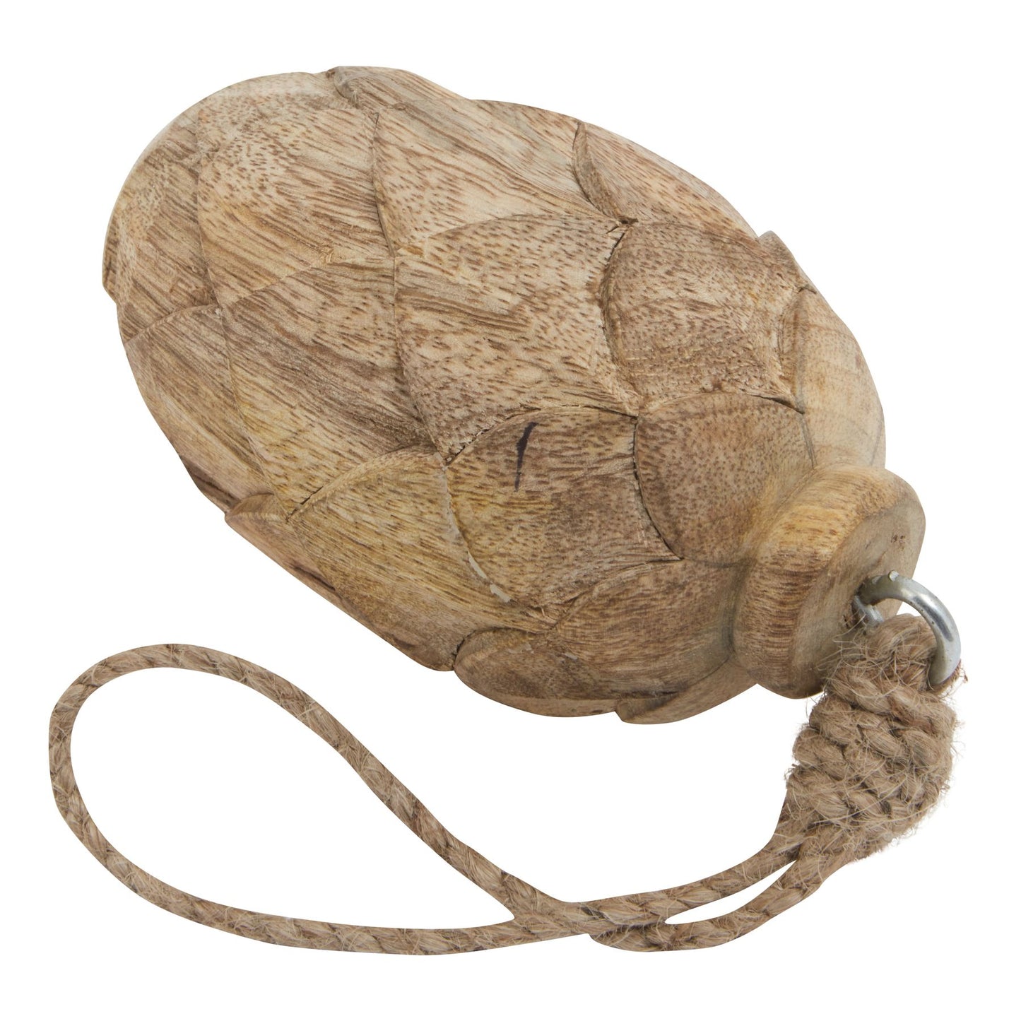 Natural Small Wooden Pine Cone Bauble - Christmas Baubles from the Quanta Home collection.