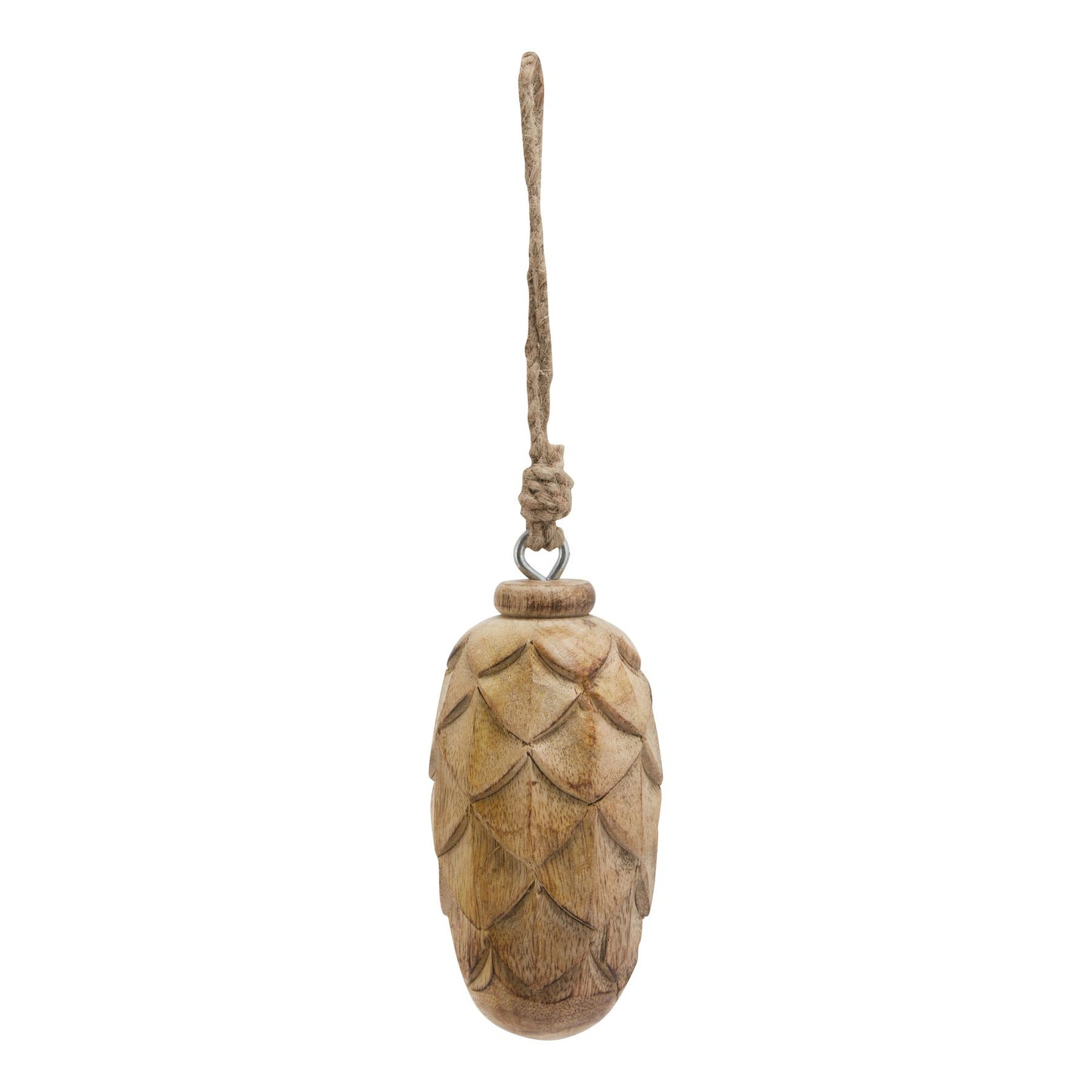 Natural Wooden Pine Cone Bauble - Christmas Baubles from the Quanta Home collection.