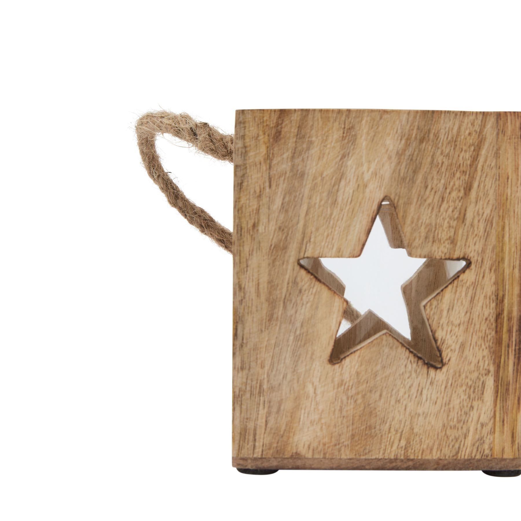 Natural Wooden Small Star Tealight Candle Holder - Christmas Candles & Candle Accessories from the Quanta Home collection.