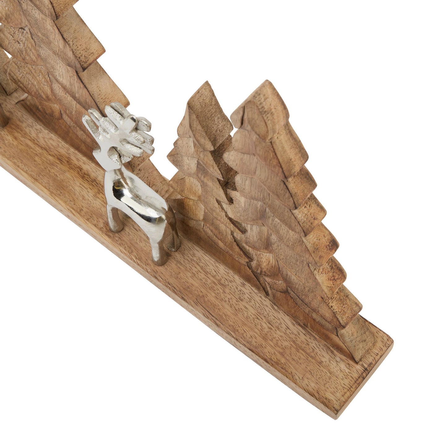 Wood And Metal Tree And Reindeer Decoration - Christmas Room Decorations from the Quanta Home collection.