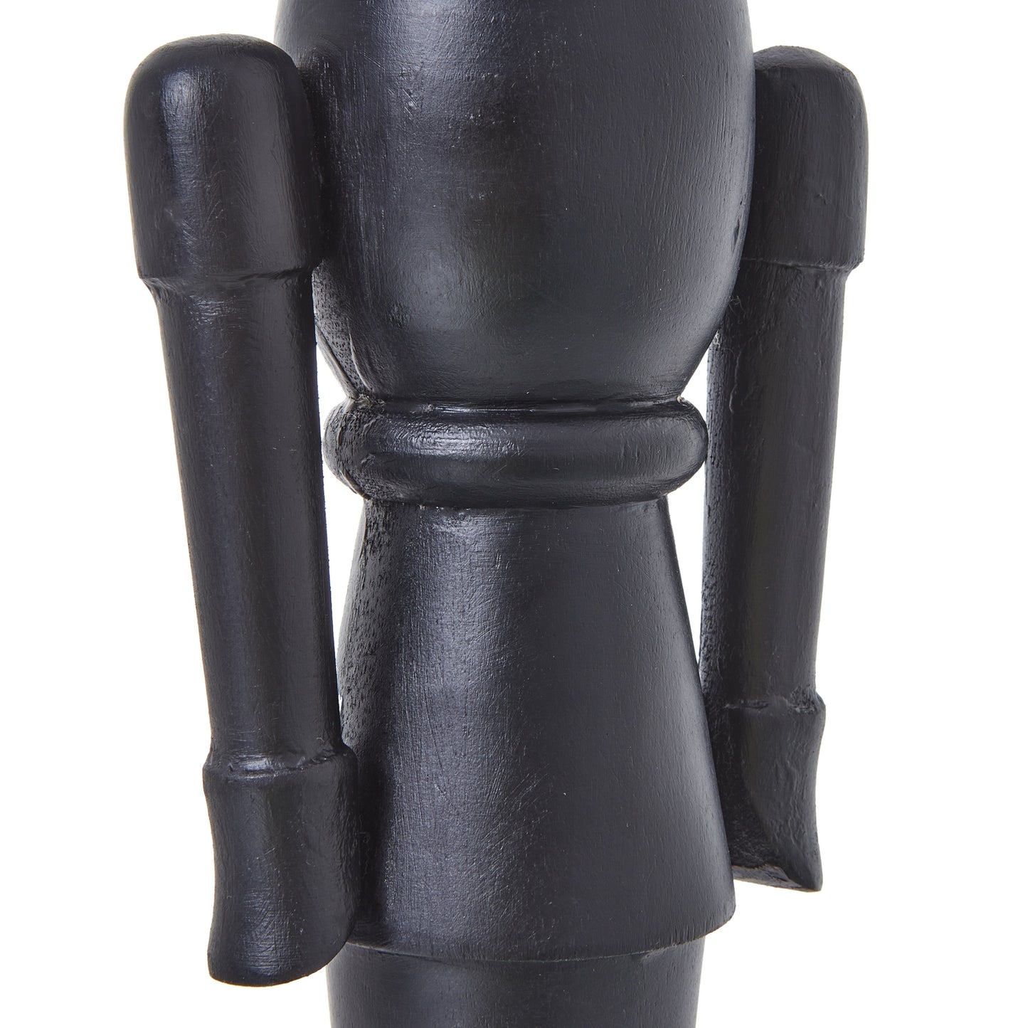 Minimalist Black Wooden Nutcracker Decoration - Christmas Room Decorations from the Quanta Home collection.