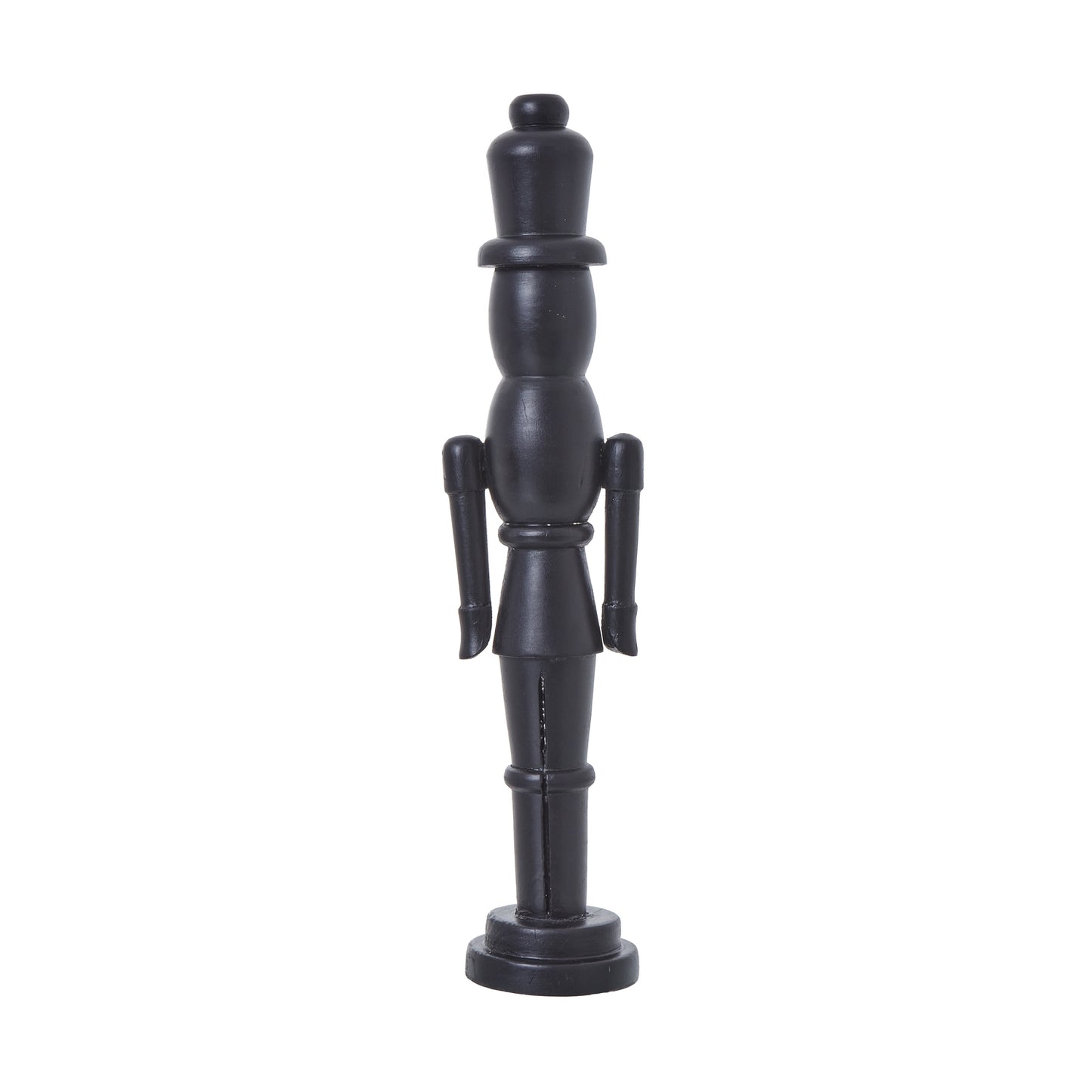 Minimalist Black Wooden Nutcracker Decoration - Christmas Room Decorations from the Quanta Home collection.