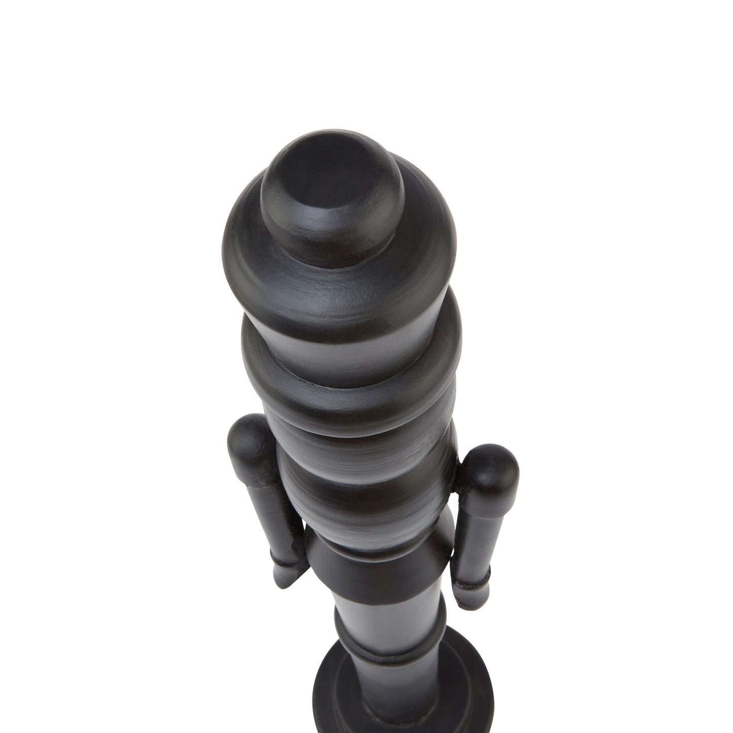 Minimalist Black Wooden Large Nutcracker Decoration - Christmas Room Decorations from the Quanta Home collection.