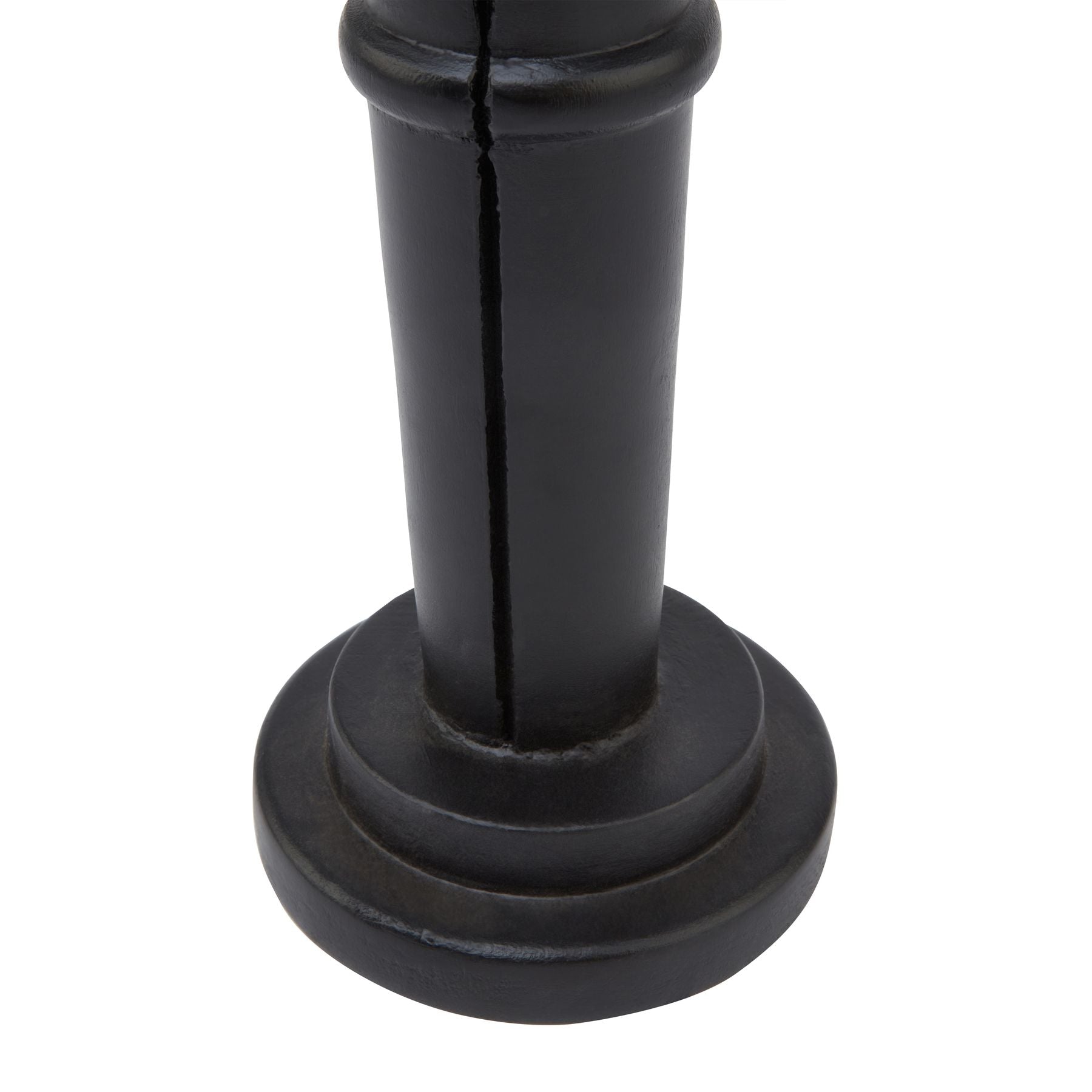 Minimalist Black Wooden Large Nutcracker Decoration - Christmas Room Decorations from the Quanta Home collection.