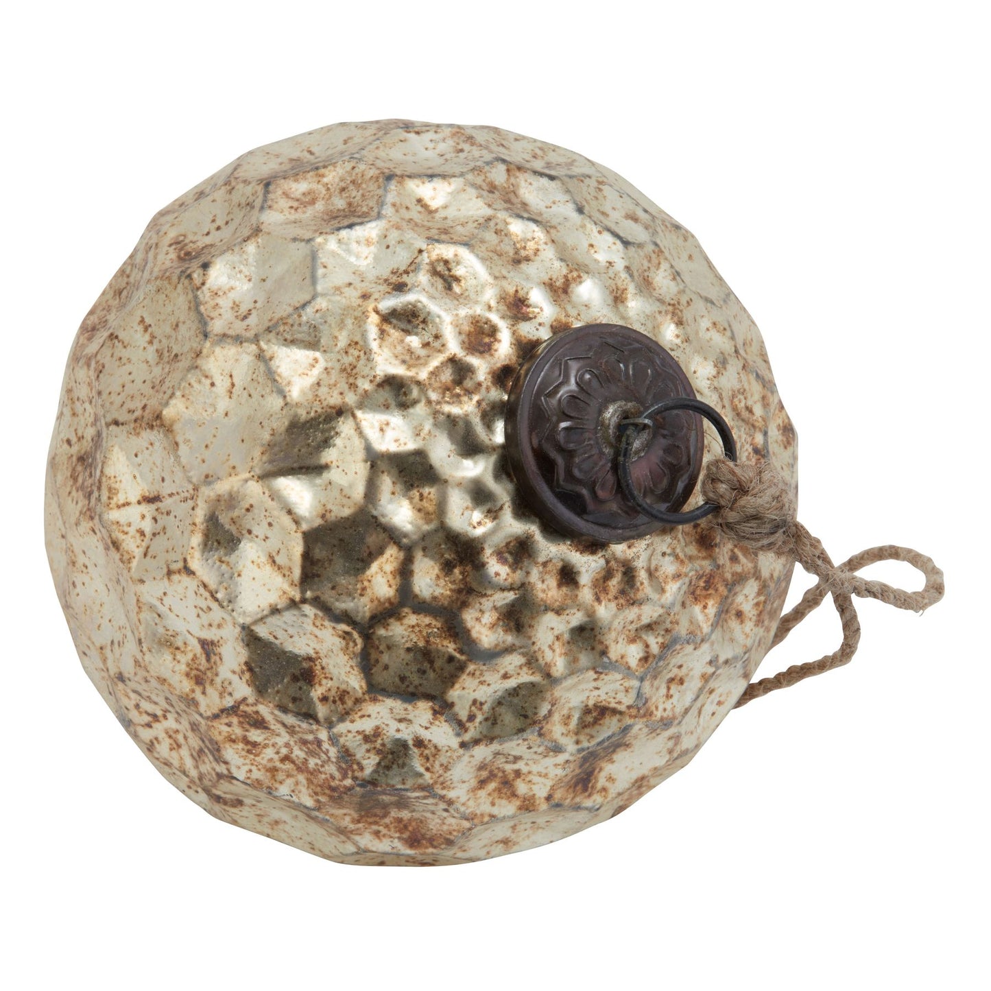 Burnished Glass Honeycomb Bauble - Christmas Baubles from the Quanta Home collection.