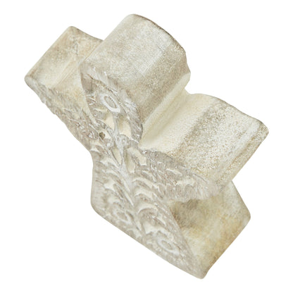 White Wash Collection Patterned Large Angel Decoration - Christmas Room Decorations from the Quanta Home collection.