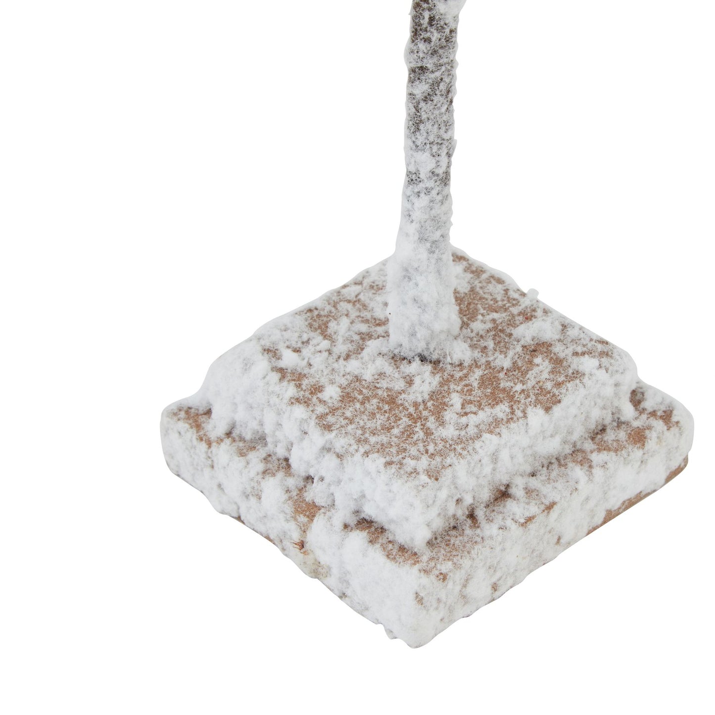 Medium Snowy Cedar Tree On Wood Block - Christmas Room Decorations from the Quanta Home collection.