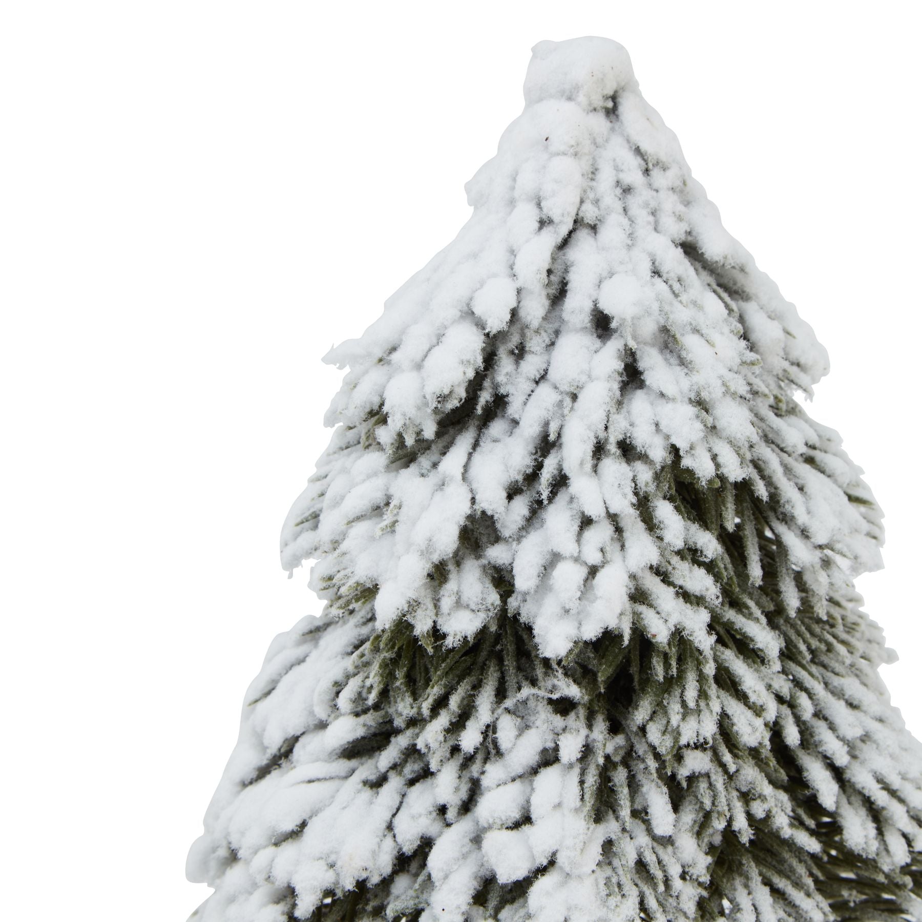 Small Snowy Cedar Tree On Wood Block - Christmas Room Decorations from the Quanta Home collection.
