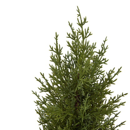 Small Green Fir Tree In Wood Log - Christmas Room Decorations from the Quanta Home collection.