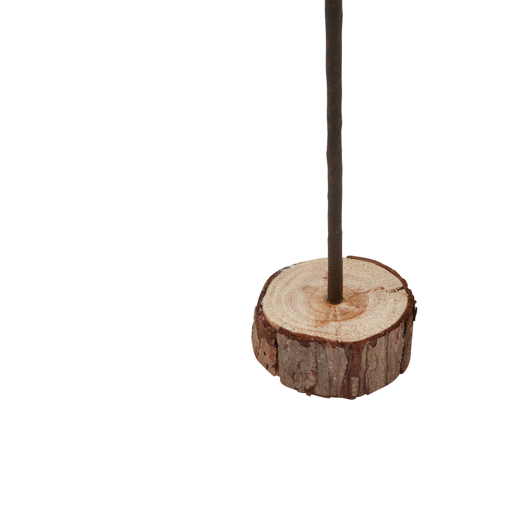 Large Snowy Spindle Tree In Wood Log - Christmas Room Decorations from the Quanta Home collection.