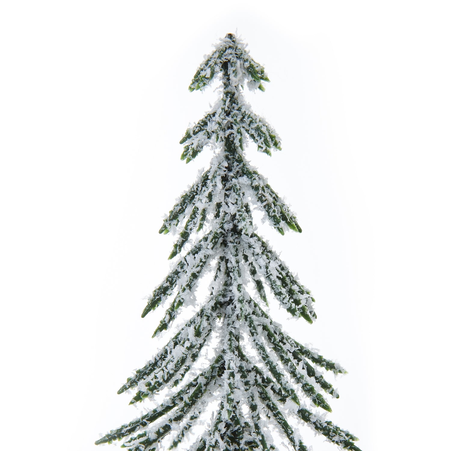 Medium Snowy Spindle Tree In Wood Log - Christmas Room Decorations from the Quanta Home collection.