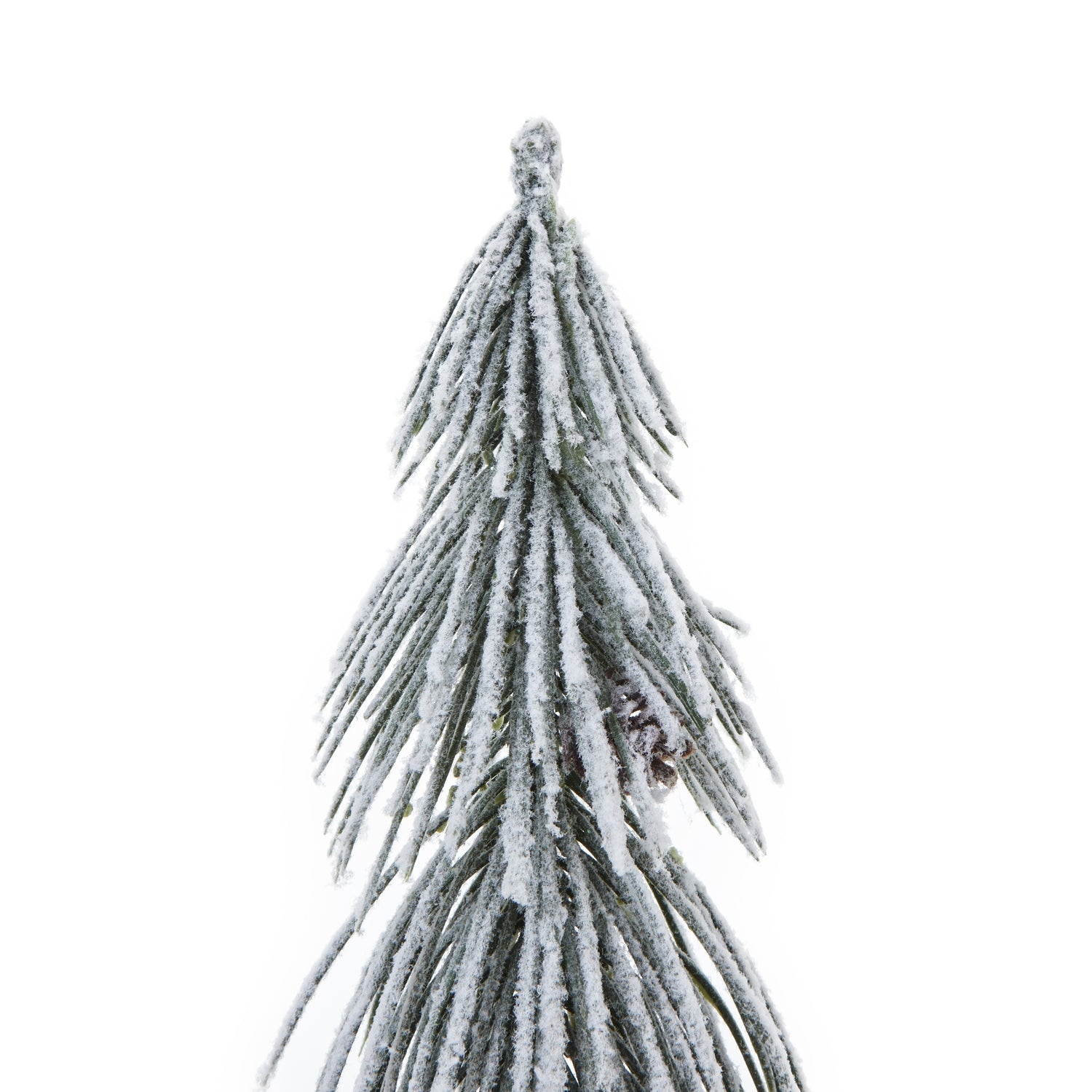 Small Snowy Tree In Wood Log - Christmas Room Decorations from the Quanta Home collection.