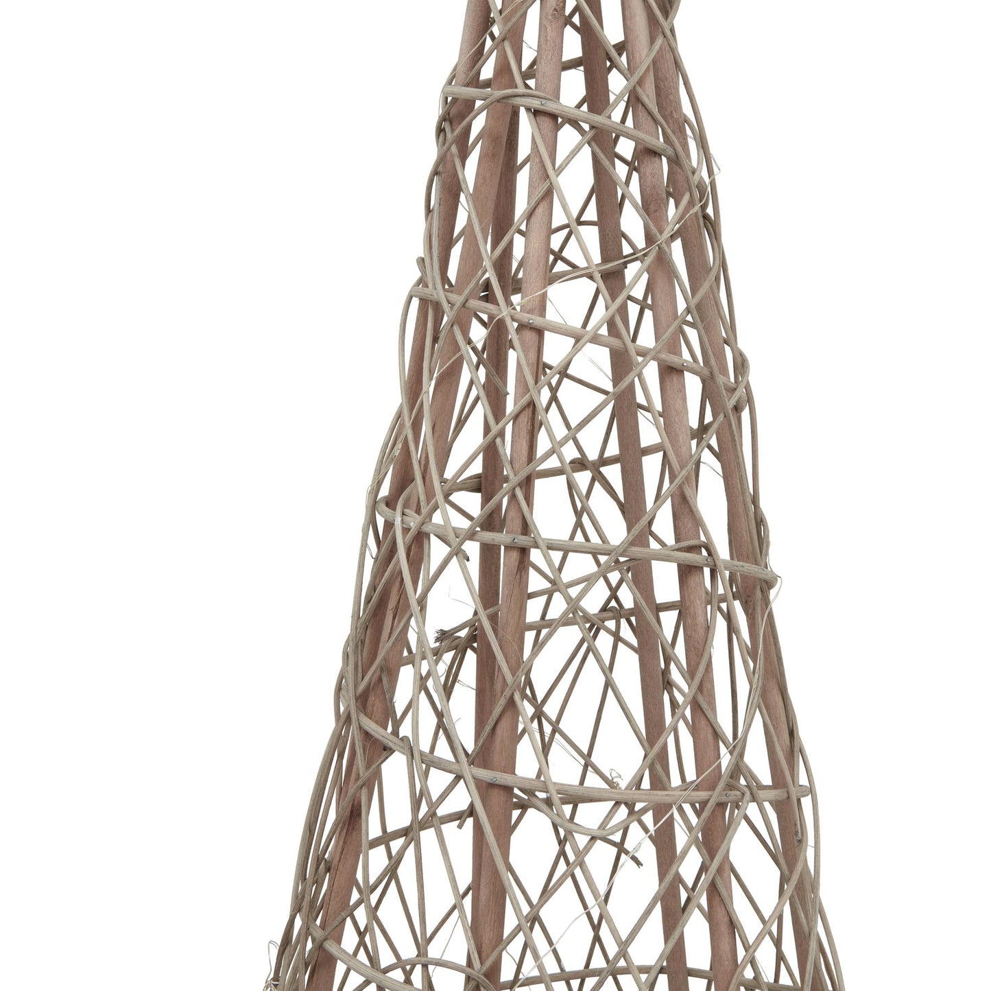 Large LED Wicker Christmas Tree With Star - Christmas Room Decorations from the Quanta Home collection.