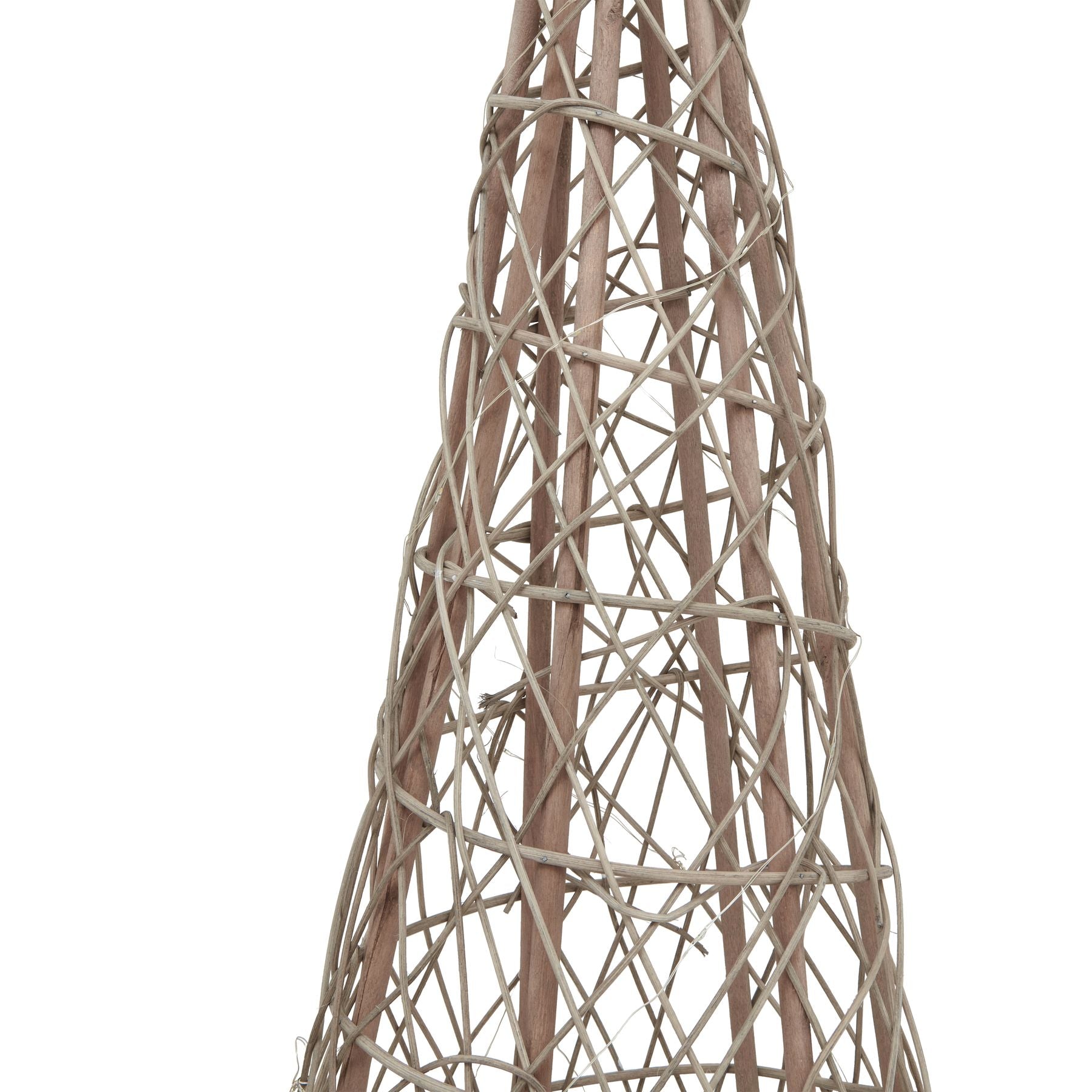 Large LED Wicker Christmas Tree With Star - Christmas Room Decorations from the Quanta Home collection.
