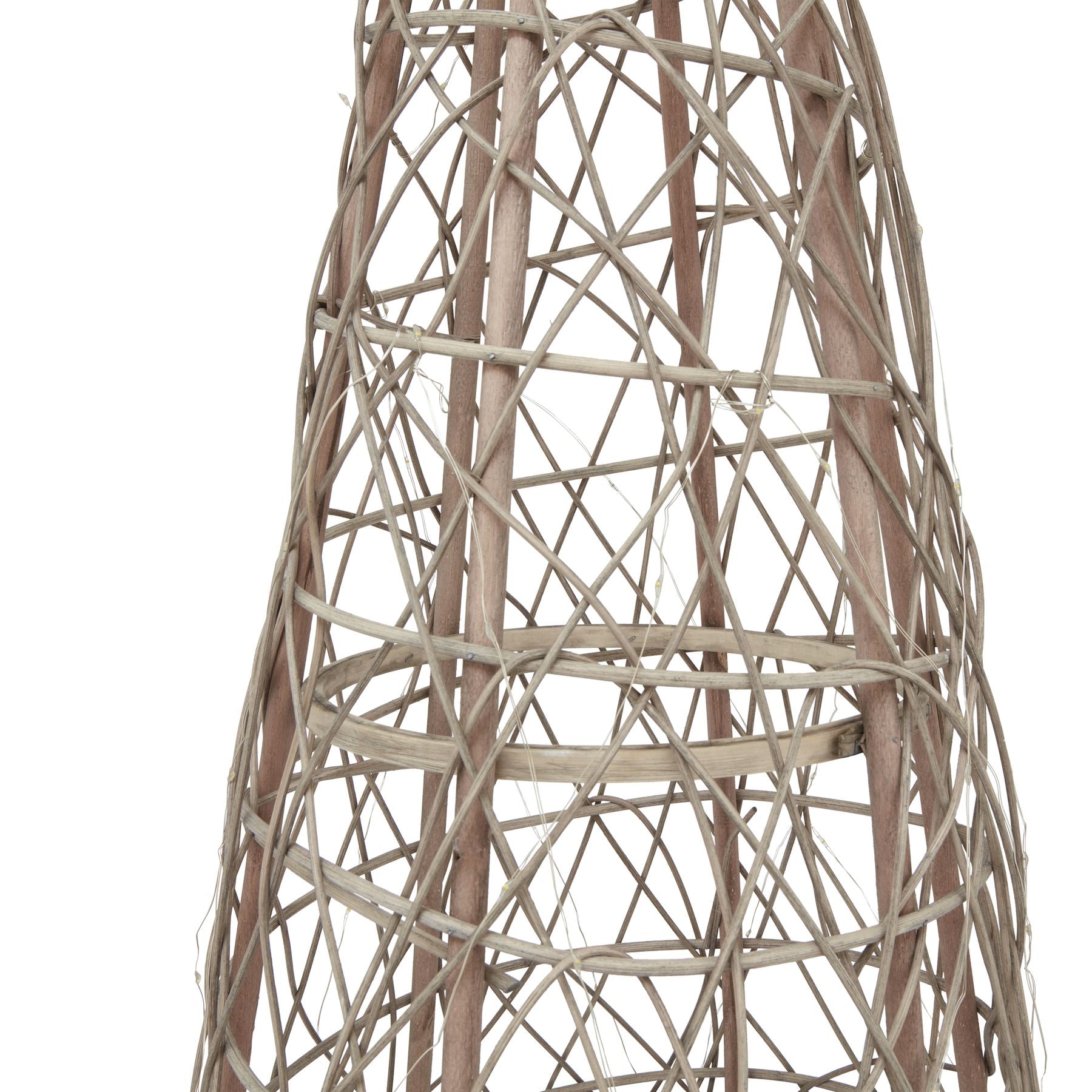 LED Wicker Christmas Tree With Star - Christmas Decorations from the Quanta Home collection.