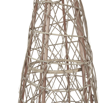 LED Wicker Christmas Tree With Star - Christmas Decorations from the Quanta Home collection.