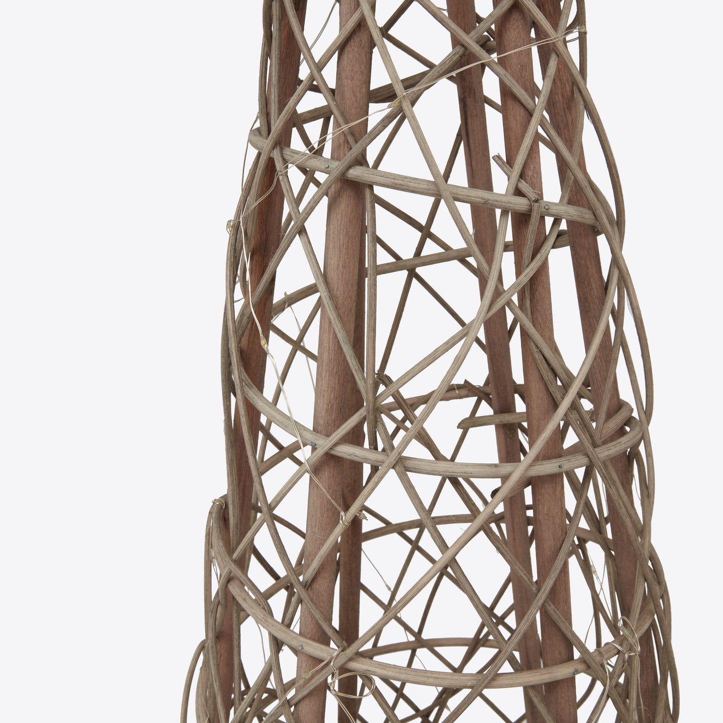 Small LED Wicker Christmas Tree With Star - Christmas Decorations from the Quanta Home collection.