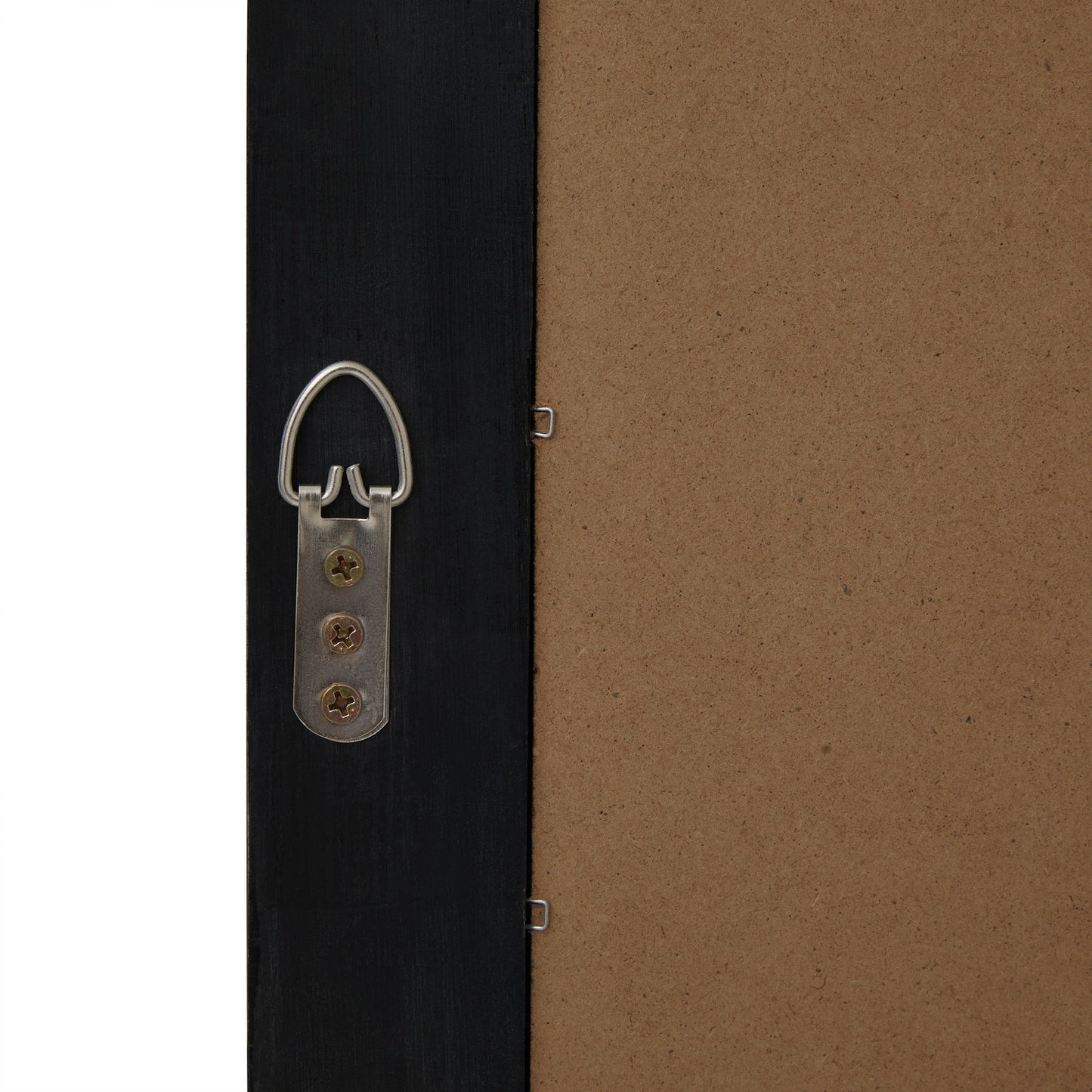 Deep ebony frame with a geometric grid design, showcasing architectural elegance suitable for any interior décor.