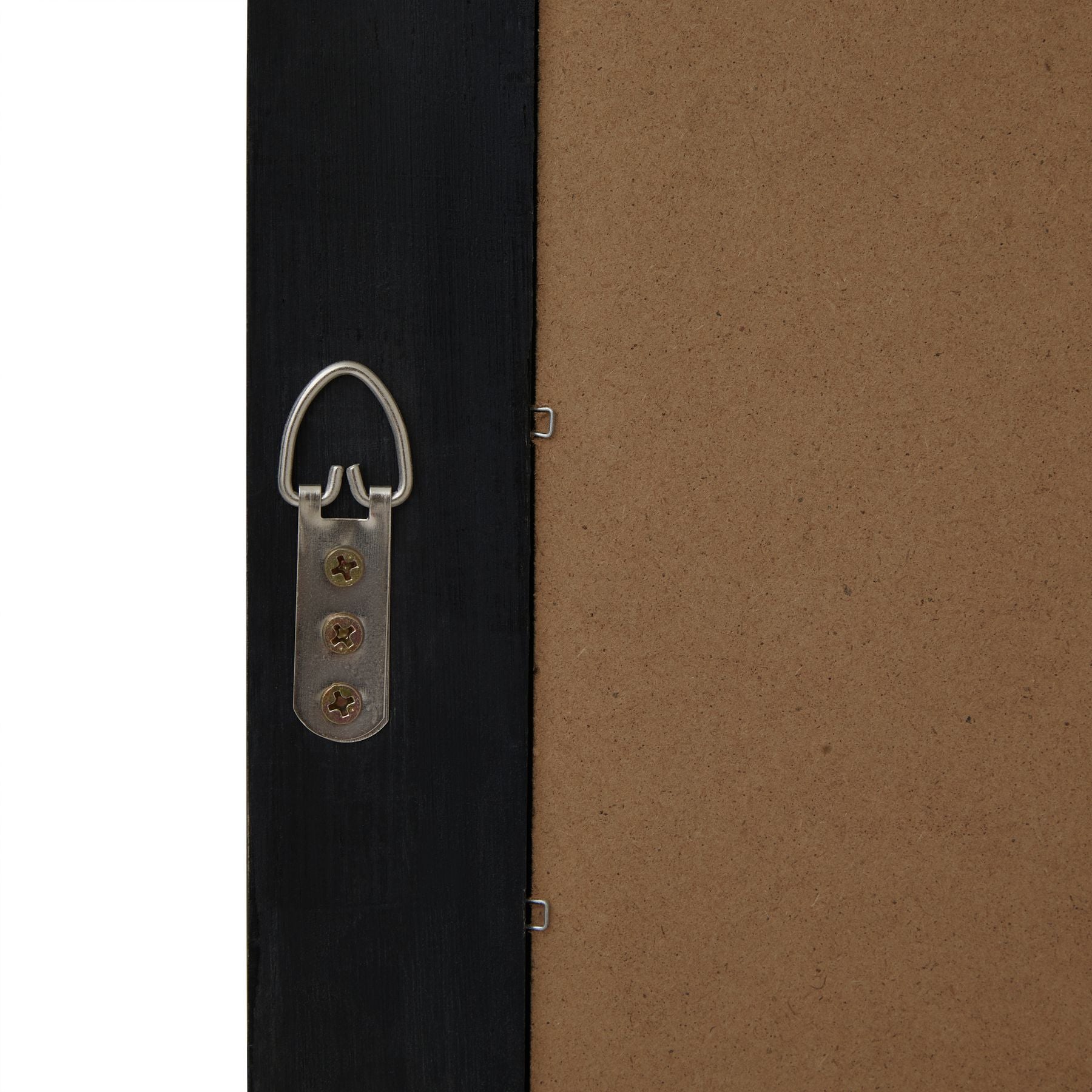 Deep ebony frame with a geometric grid design, showcasing architectural elegance suitable for any interior décor.