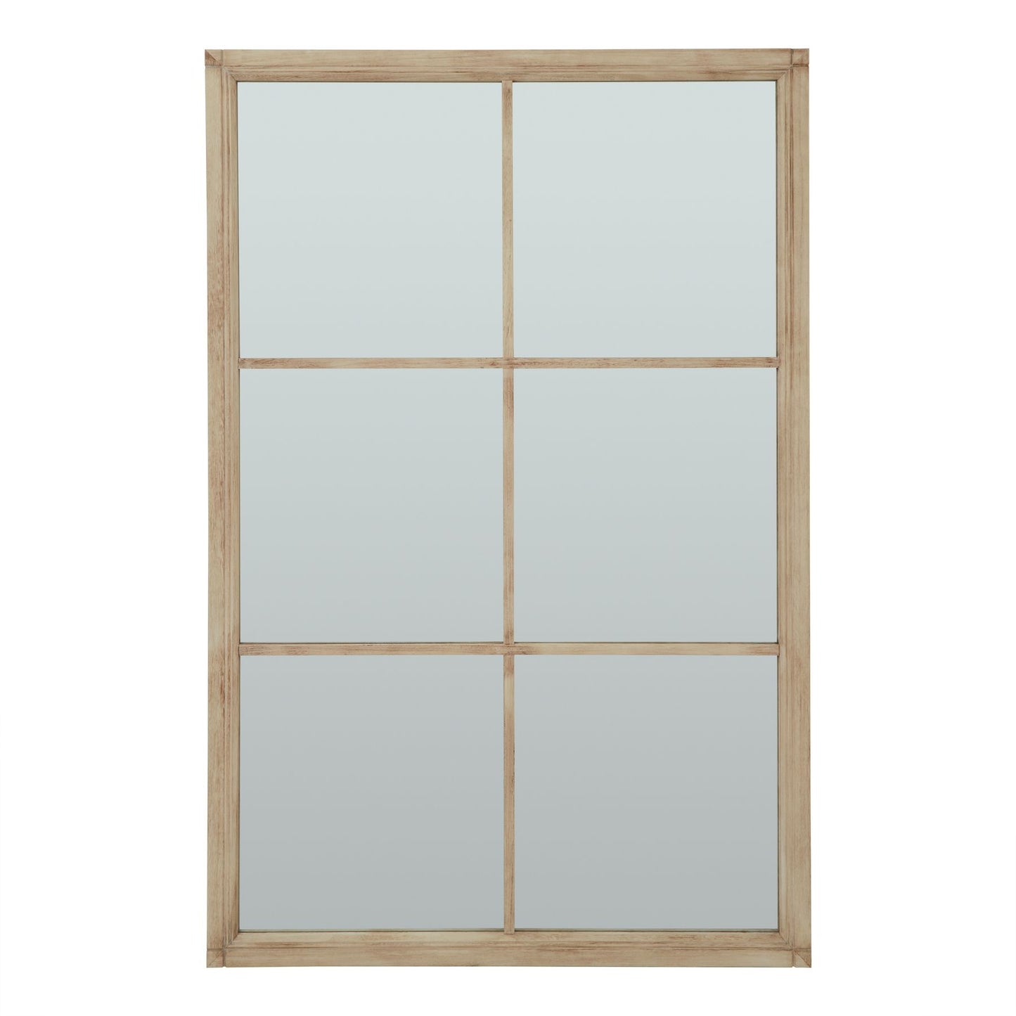 Washed Wood XL Window Mirror - Wall Mirrors from the Quanta Home collection.