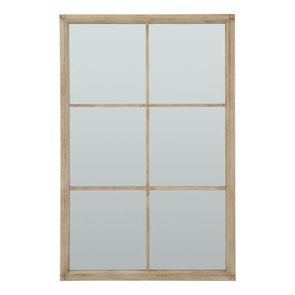 Washed Wood XL Window Mirror - Wall Mirrors from the Quanta Home collection.
