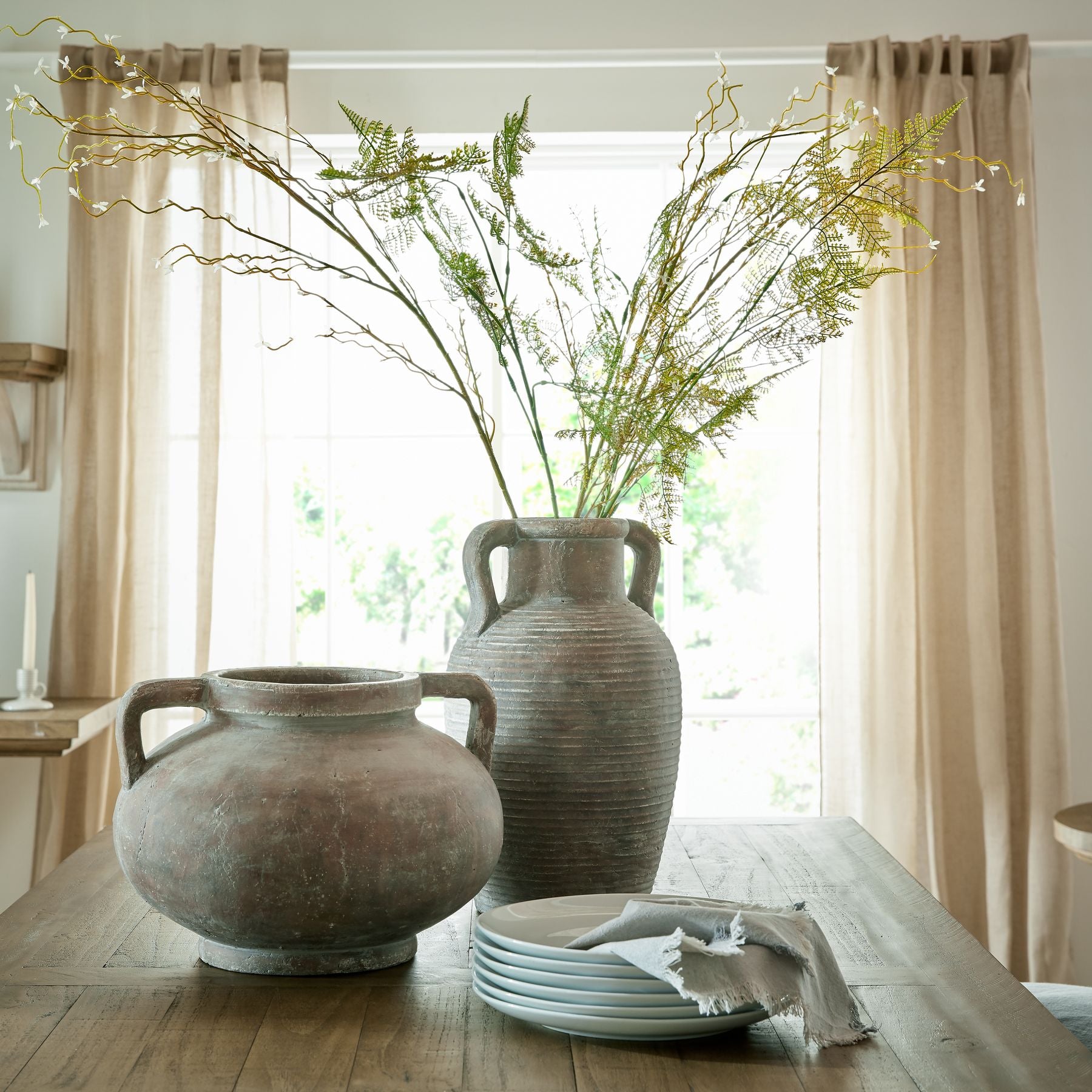 Siena Large Brown Amphora Pot - Vases from the Quanta Home collection.