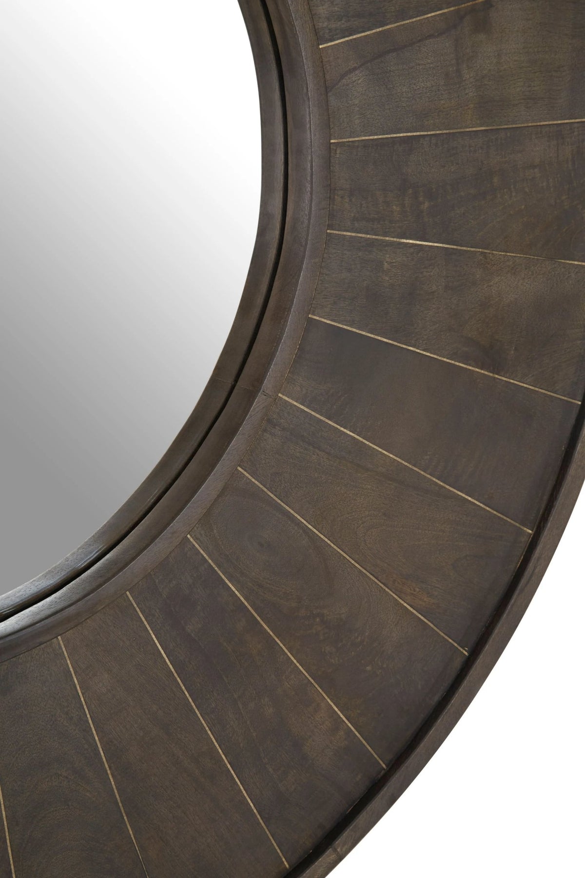 Ravello Mango Wood Round Wall Mirror