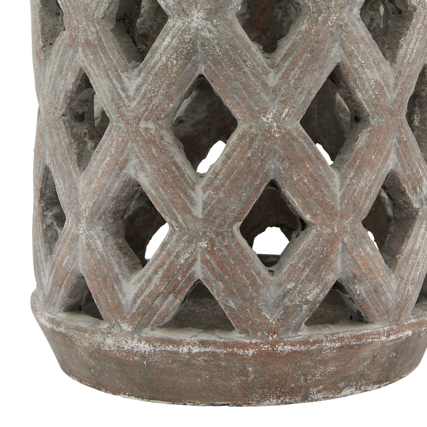 Siena Brown Large Lattice Lantern - Candle Holders from the Quanta Home collection.