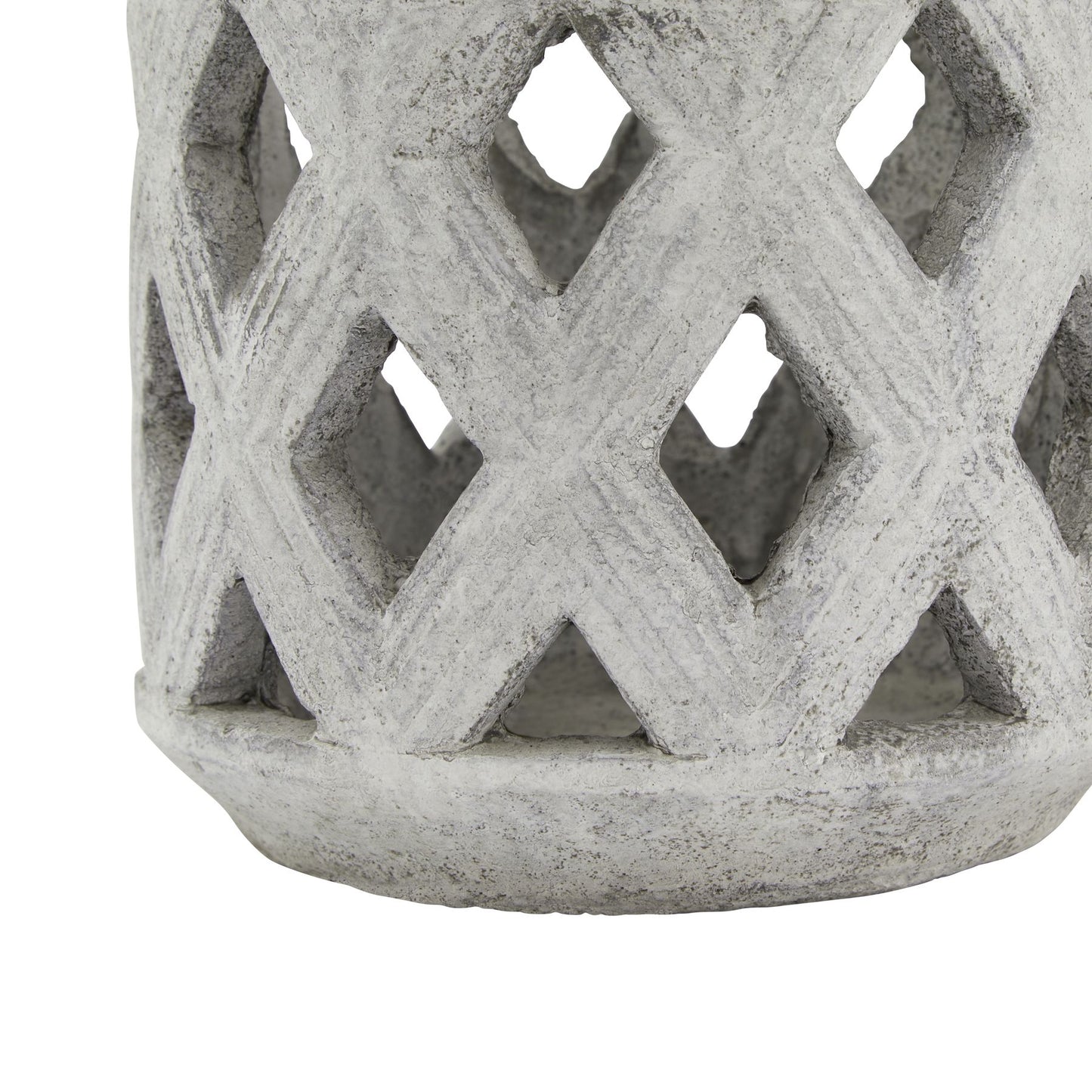 Athena Stone Lattice Lantern - Candle Holders from the Quanta Home collection.