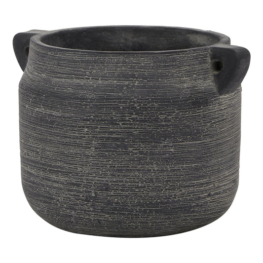 Amalfi Grey Hydria Pot - Vases from the Quanta Home collection.