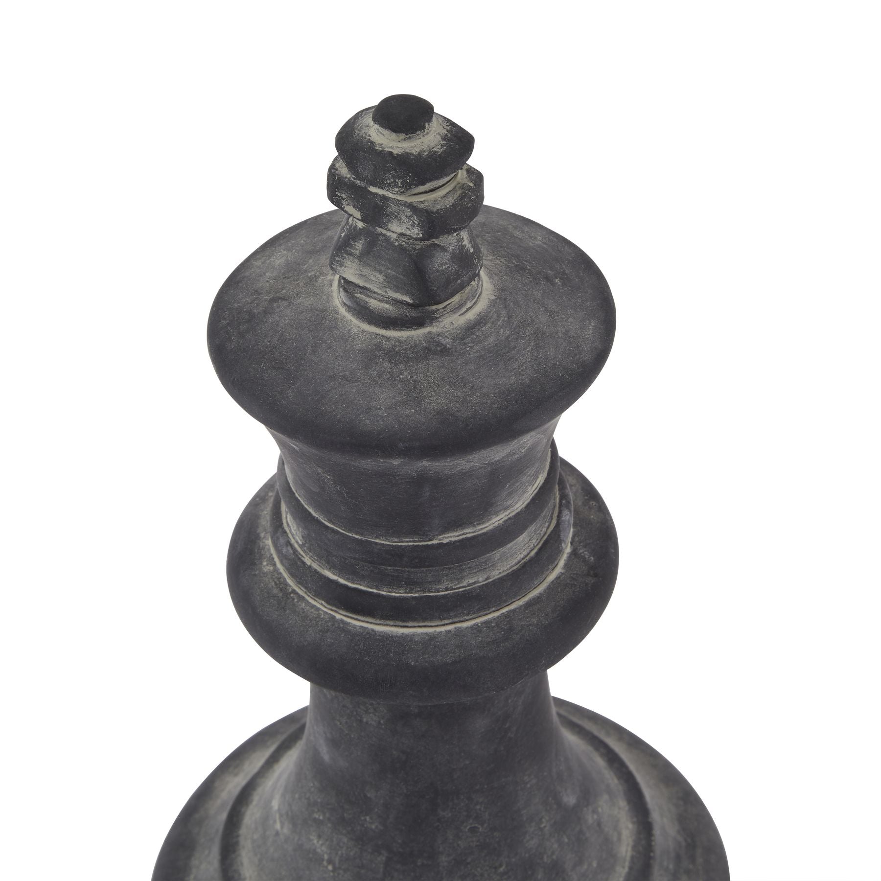 Amalfi Grey King Chess Piece - Ornaments from the Quanta Home collection.