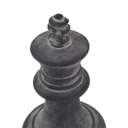 Amalfi Grey King Chess Piece - Ornaments from the Quanta Home collection.