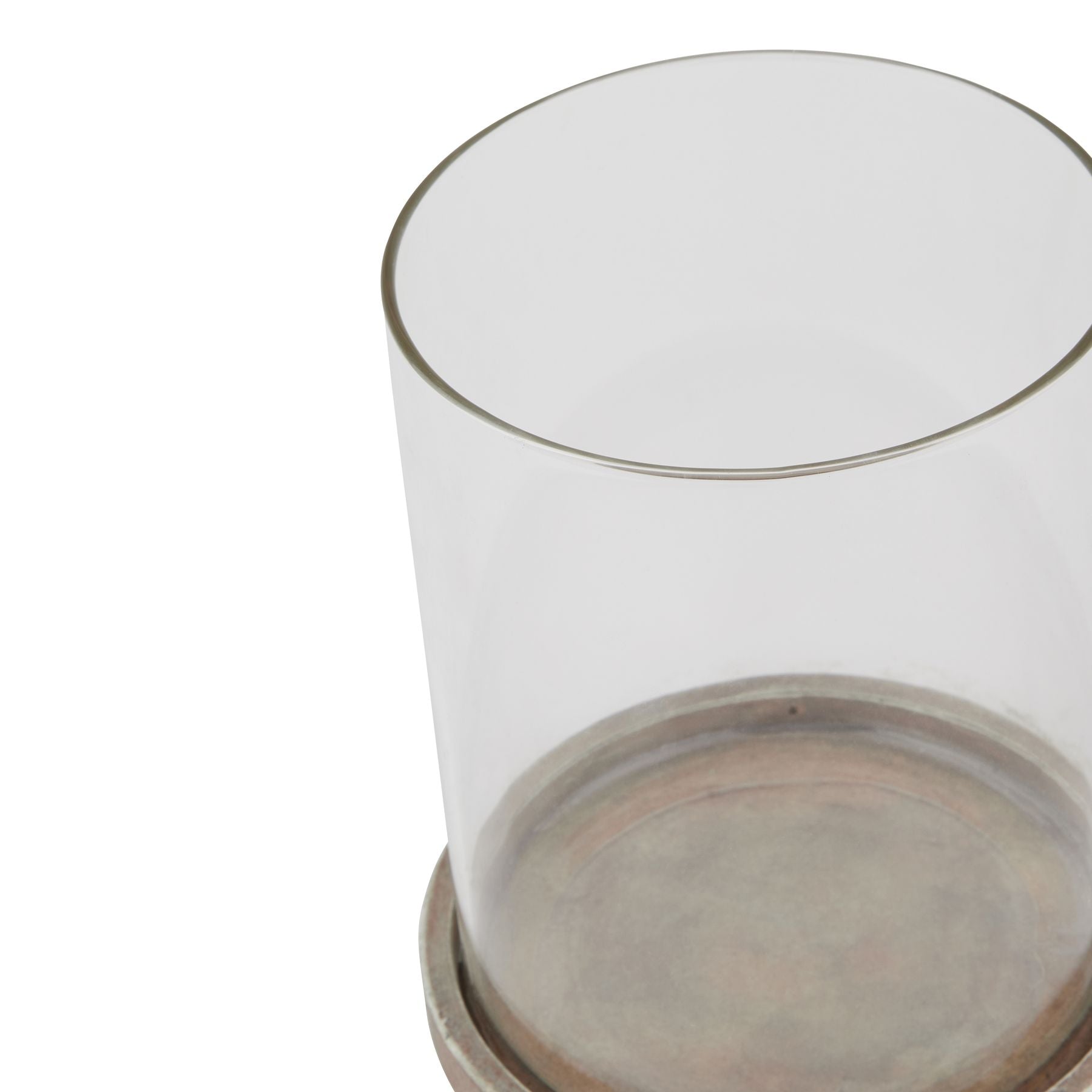 Siena Brown Large Hurricane Lantern - Candle Holders from the Quanta Home collection.