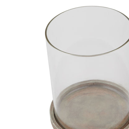 Siena Brown Large Hurricane Lantern - Candle Holders from the Quanta Home collection.