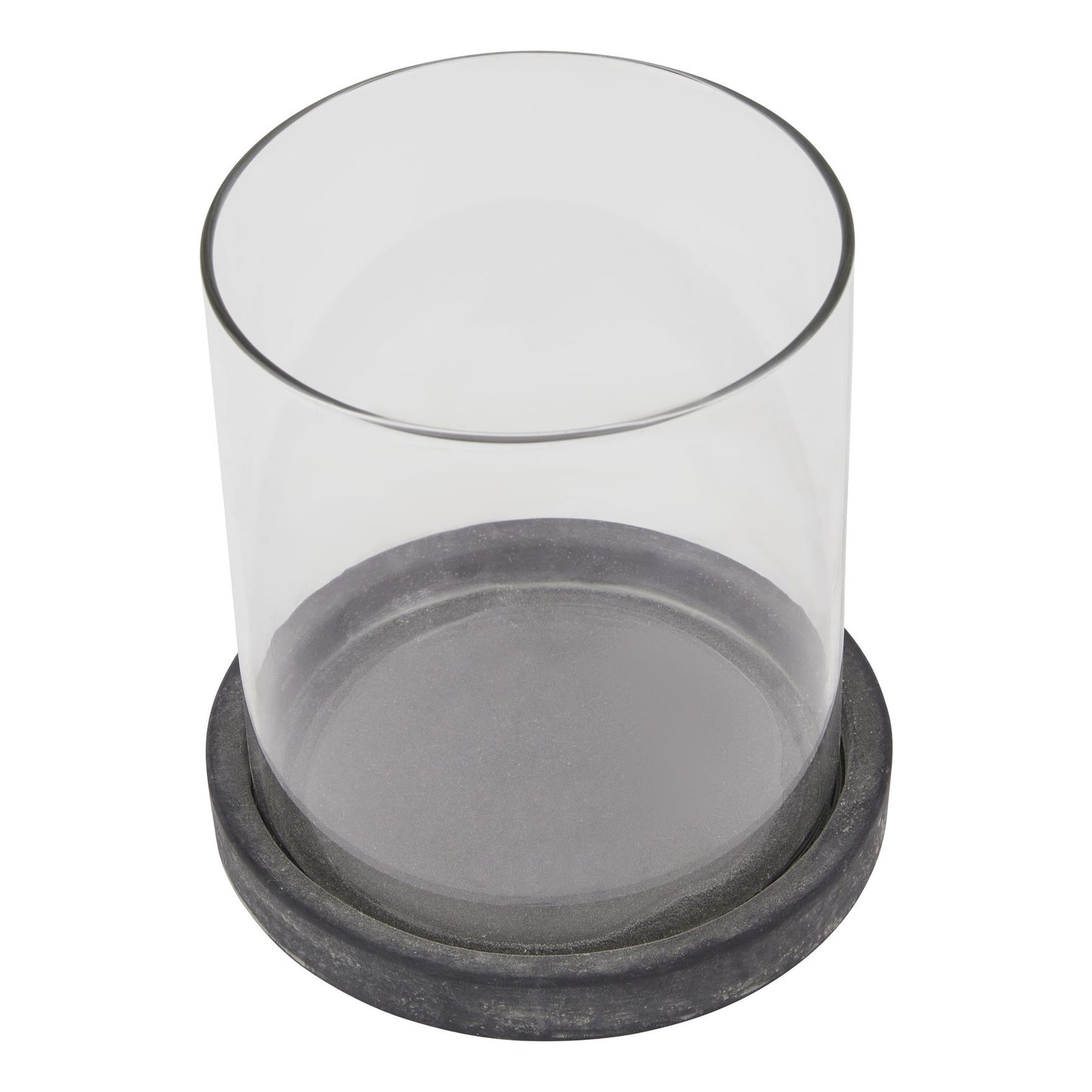 Amalfi Grey Hurricane Lantern - Candle Holders from the Quanta Home collection.